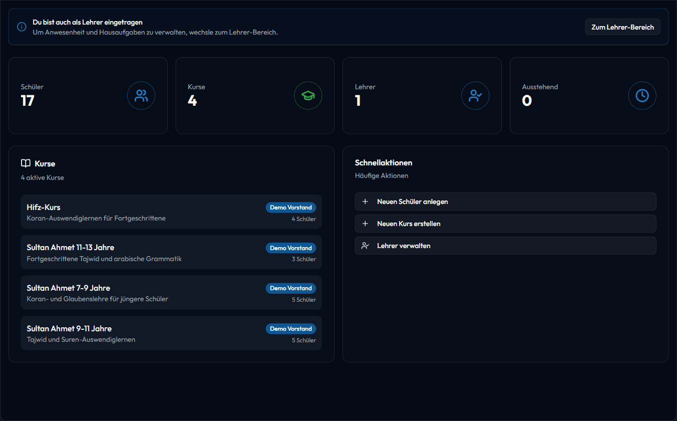 Unterricht Screenshot