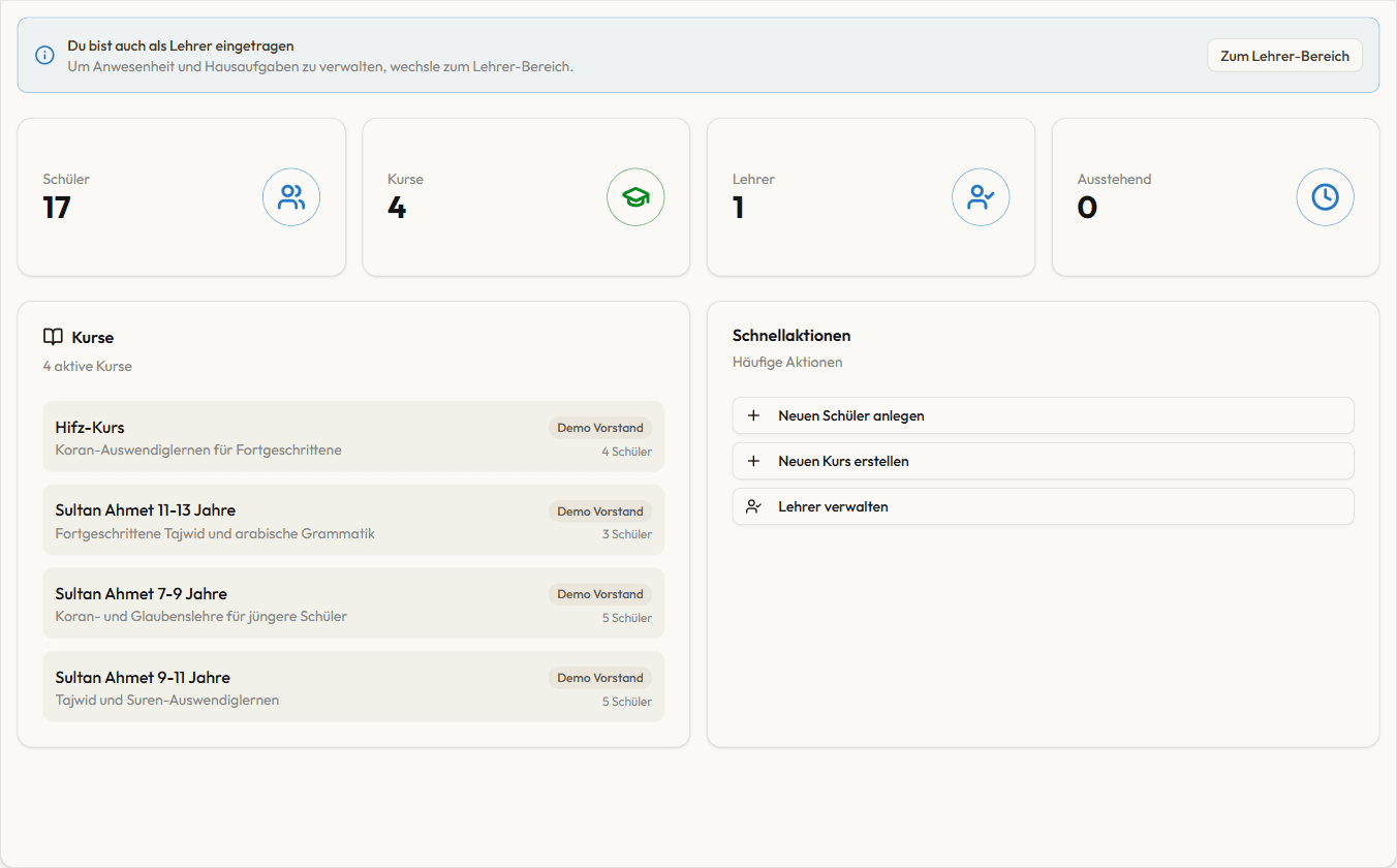 Unterricht Screenshot